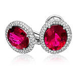 Since1910.com - Earrings - Earrings with Colored Gemstones