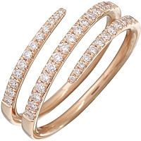 14k Rose Gold Diamond Ring
