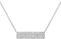 14k White Gold Diamond Necklace