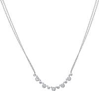 14k White Gold Diamond Necklace