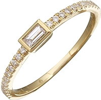 14k Yellow Gold Diamond Ring