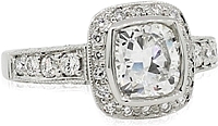 1.50ct GIA G/SI2 Cushion Cut Diamond Engagement Ring