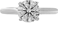 1.51ct AGS I/SI2 Round Brilliant Cut Diamond Engagement Ring Setting