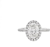 1.56ct GIA G/VS1 OVal Diamond Engagement Ring