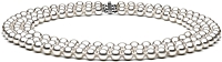18-inch 6.0-7.0 Triple Strand White Freshwater Pearl Necklace