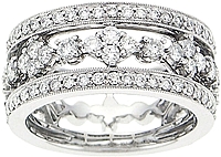 18k White Gold 1.30ct Diamond Band