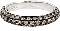 18k White Gold Champagne Diamond Band