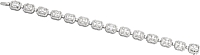 18k White Gold Diamond Cluster Bracelet