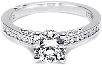 .50ct Round Brilliant GIA G/SI1 Tacori Engagement Ring