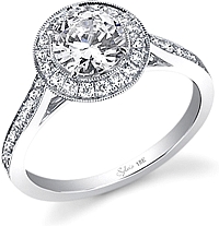 .52ct Round Brilliant Cut Sylvie Diamond Engagement Ring