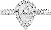 .70ct GIA H/SI1 Pear Shape Diamond Engagement Ring