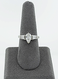 .87ct G/VS2 Pear Shape Diamond Engagement Ring