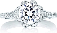 A.Jaffe Halo Diamond Engagement Ring