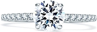 A.Jaffe Pave Set Diamond Engagement Ring