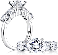A.Jaffe Prong Set Diamond Engagement Ring