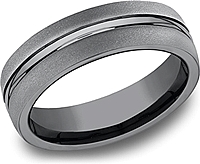 Benchmark Dark Tantalum Men's Wedding Band