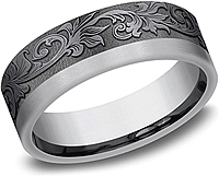 Benchmark Tantalum Men's Wedding Band