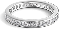 Channel Set Round Brilliant Cut Diamond Eternity Ring 1.00ct tw