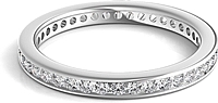 Channel Set Round Brilliant Cut Diamond Eternity Ring .50ct tw