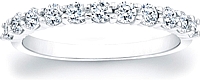 Common-Prong Round Brilliant Diamond Wedding Band