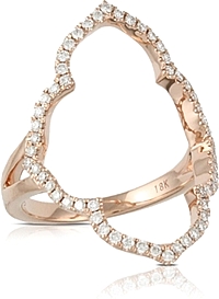 Doves Rose Gold Diamond Ring