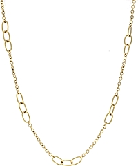 Estate 18k Yellow Gold Cartier Link Necklace- 36