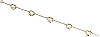 Estate 18k Yellow Gold Tiffany & Co. Heart Bracelet