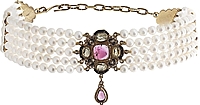 Estate Pearl, Tourmaline & Citrine Choker