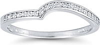 Fitted Pave Diamond Wedding Band