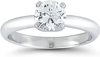 Four Prong Solitaire Engagement Ring