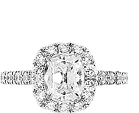 Henri Daussi 1.06ct GIA E/SI1 Cushion Diamond Engagement Ring