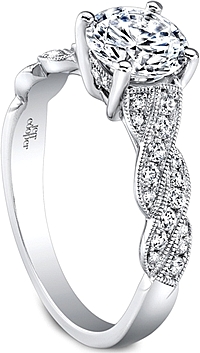 Jeff Cooper Braided Diamond Engagement Ring