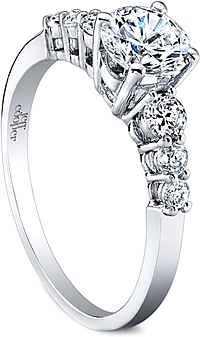 Jeff Cooper Common-Prong Diamond Engagement Ring