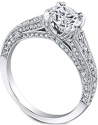 Jeff Cooper 'Hazelle' Pave Diamond Engagement Ring