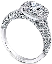 Jeff Cooper 'Honor' Pave Diamond Engagement Ring