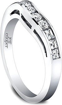 Jeff Cooper Nikole Collection Curved Wedding Band