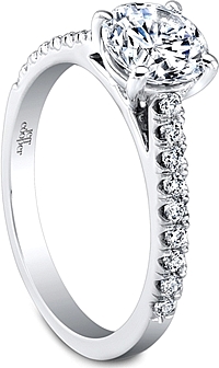 Jeff Cooper Pave Diamond Engagement Ring