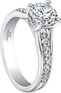 Jeff Cooper Prong Set Diamond Engagement Ring