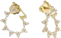 Jordan Scott 14k Yellow Gold Diamond Earrings