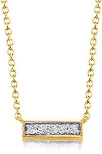 Jordan Scott Diamond Bar Necklace