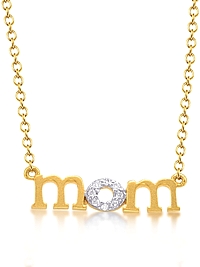 Jordan Scott Diamond 'Mom' Necklace