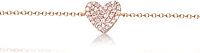 Jordan Scott Pave Diamond Heart Bracelet