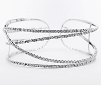 KC Designs 14k White Gold Diamond Cuff Bracelet