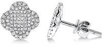 KC Designs Diamond Clover Earrings