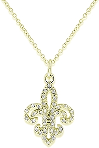 KC Designs Diamond Fleur Di Lis Necklace