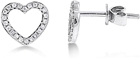 KC Designs Diamond Heart Earrings