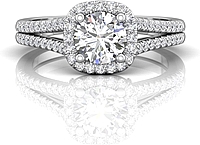 Martin Flyer Split Shank Diamond Engagement Ring