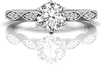 Martin Flyer Twist Diamond Engagement Ring