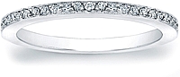 Micro-Pave Set Diamond Wedding Band