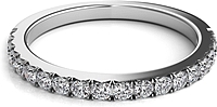 Nouveau Pave Diamond Wedding Band